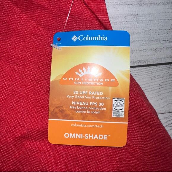 Columbia NWT Men's Thistletown Ridge Crew Performance T-Shirt Red Size Small - Picture 4 of 9